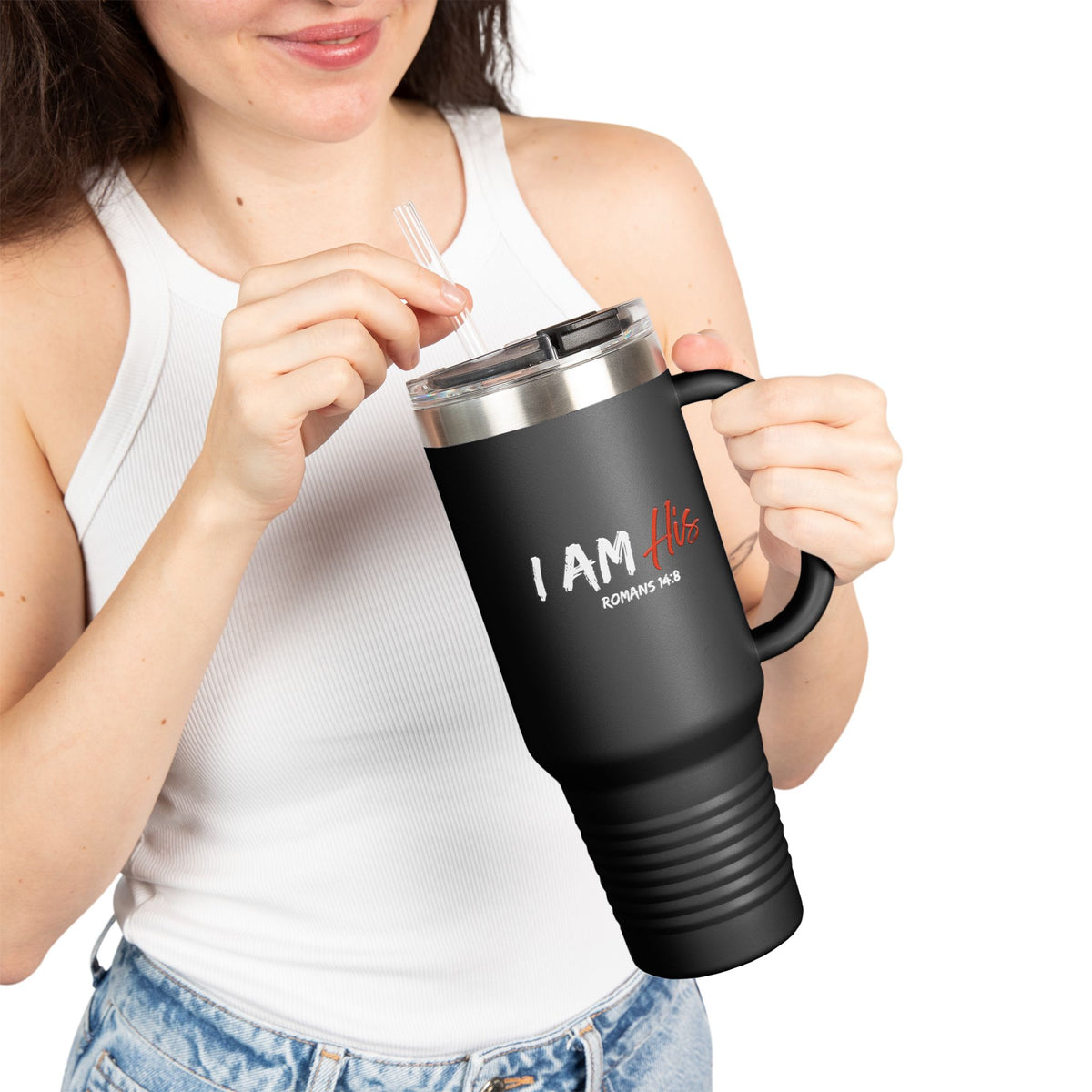 I Am His- Insulated Travel Mug, 40oz