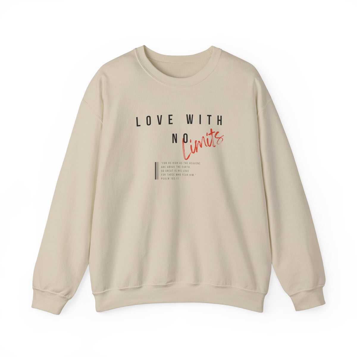 Love With No Limits- Unisex Heavy Blend™ Crewneck Sweatshirt