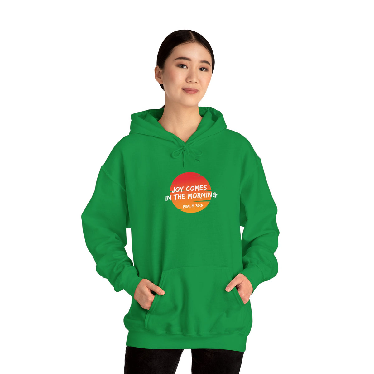 Joy Comes in the Morning- Unisex Heavy Blend™ Hooded Sweatshirt