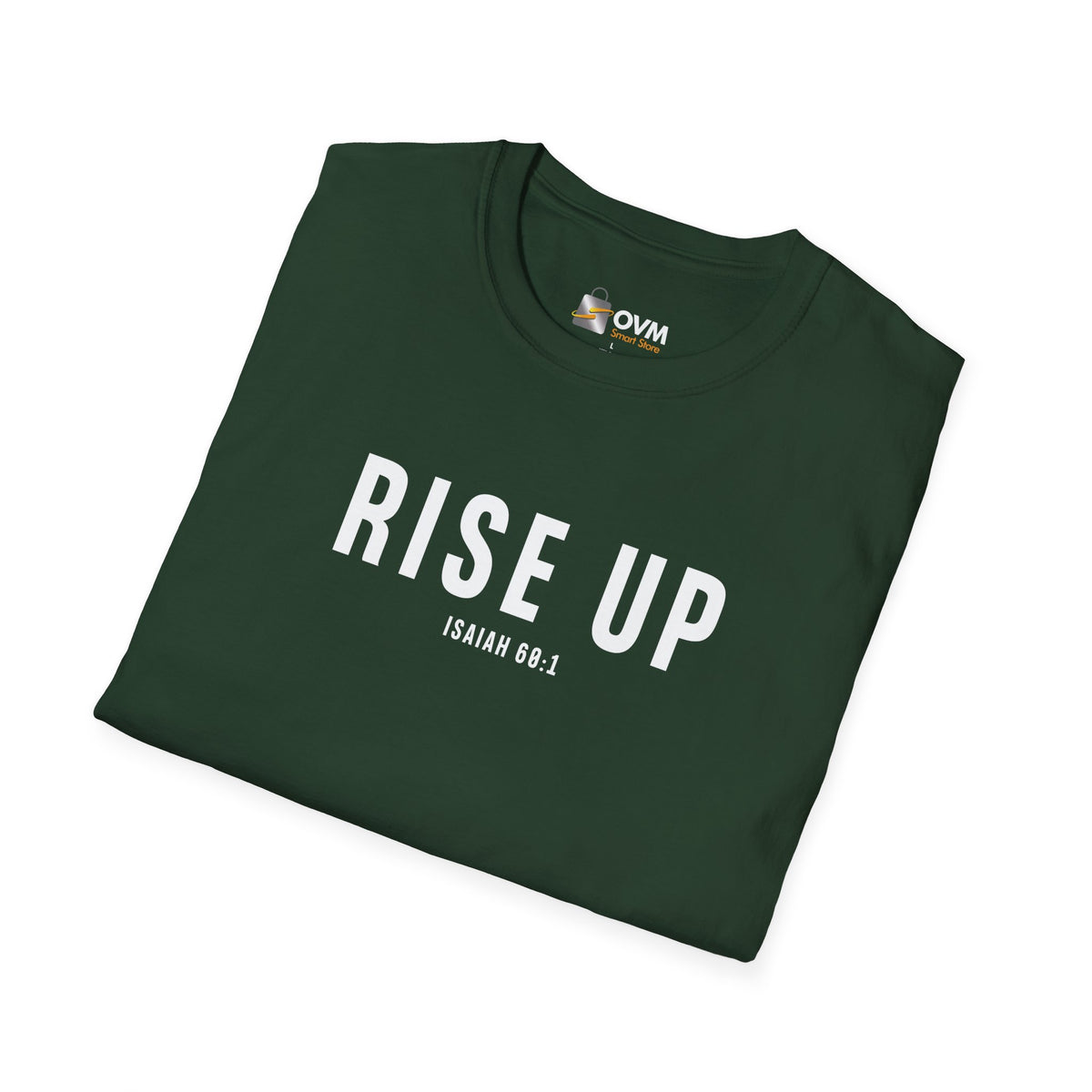Rise Up Christian T-Shirt – Isaiah 60:1 Faith Apparel