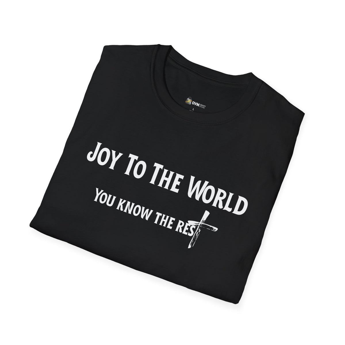 Joy to the World Christian T-Shirt – Faith-Inspired Holiday Apparel | Unisex Softstyle T-Shirt