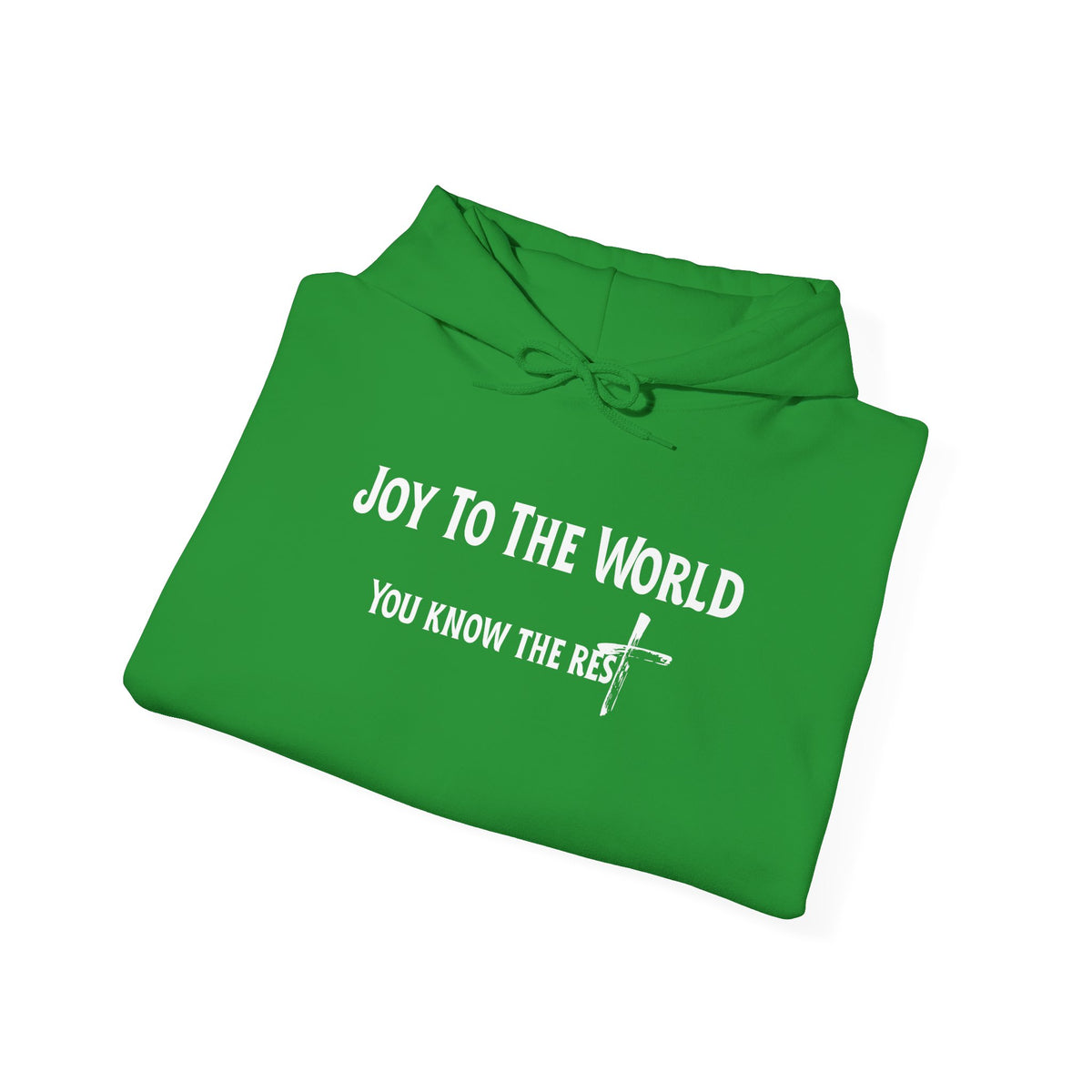 Joy to the World Christian Hoodie – Faith-Based Christmas Wear | Unisex Heavy Blend™ Hooded Sweatshirt