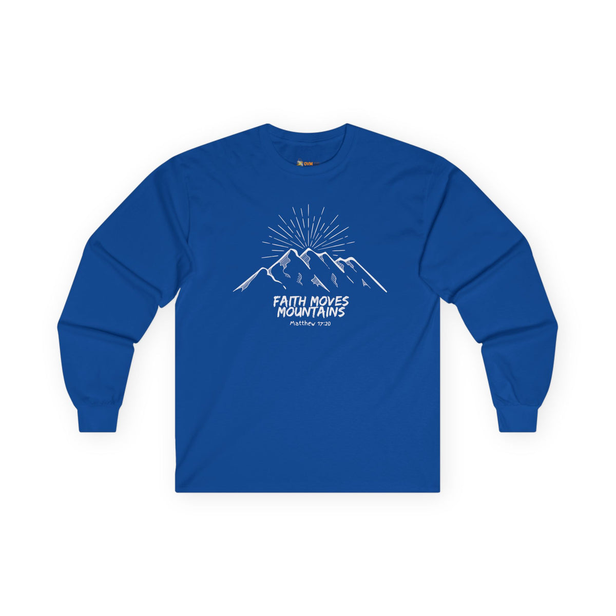 Faith Moves Mountains- Unisex Ultra Cotton Long Sleeve Tee