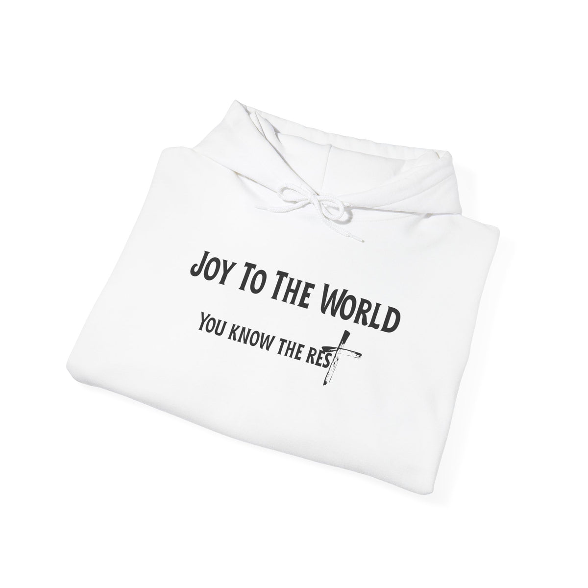 Joy to the World Christian Hoodie – Faith-Based Christmas Wear | Unisex Heavy Blend™ Hooded Sweatshirt