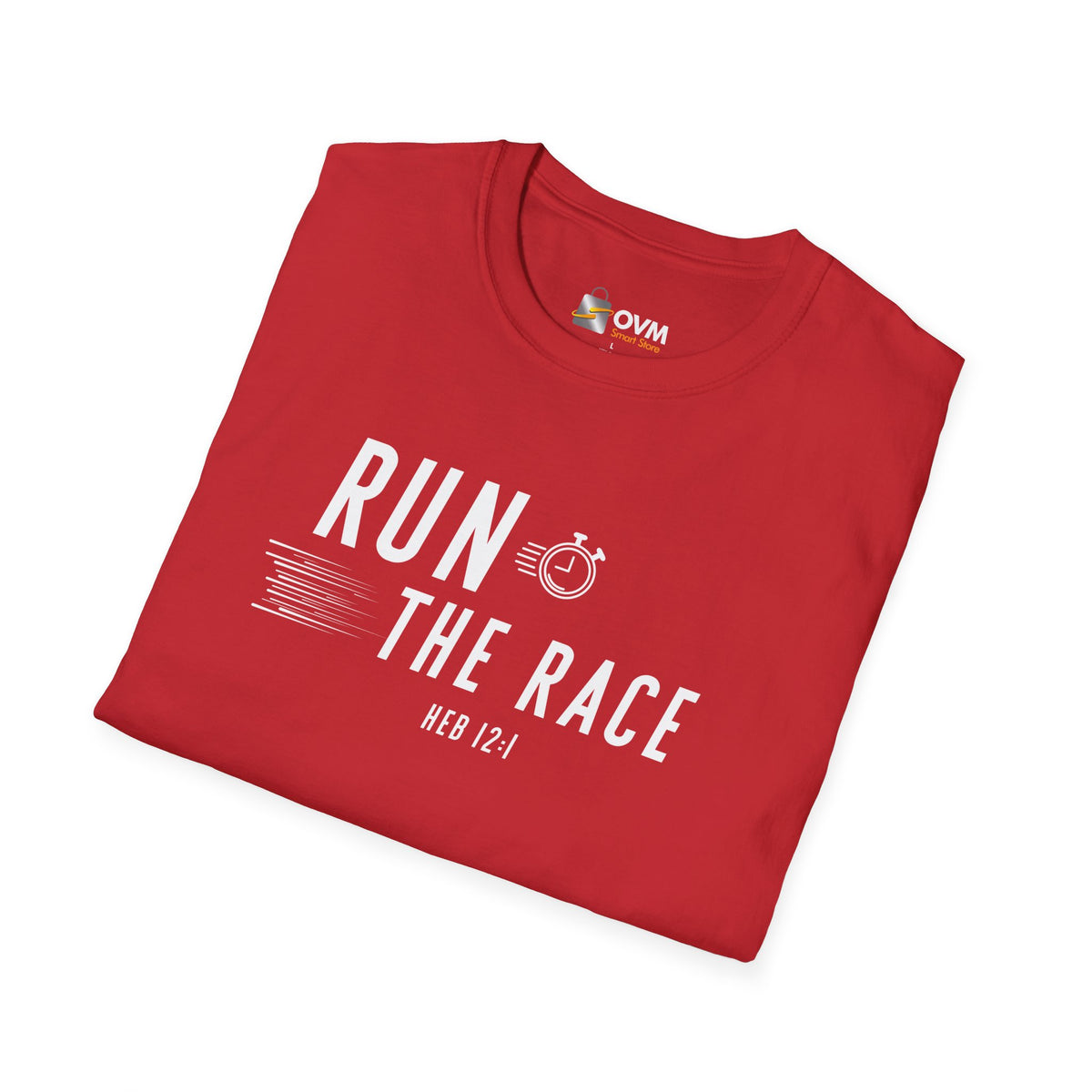 Run the Race Christian T-Shirt – Hebrews 12:1 Faith Apparel