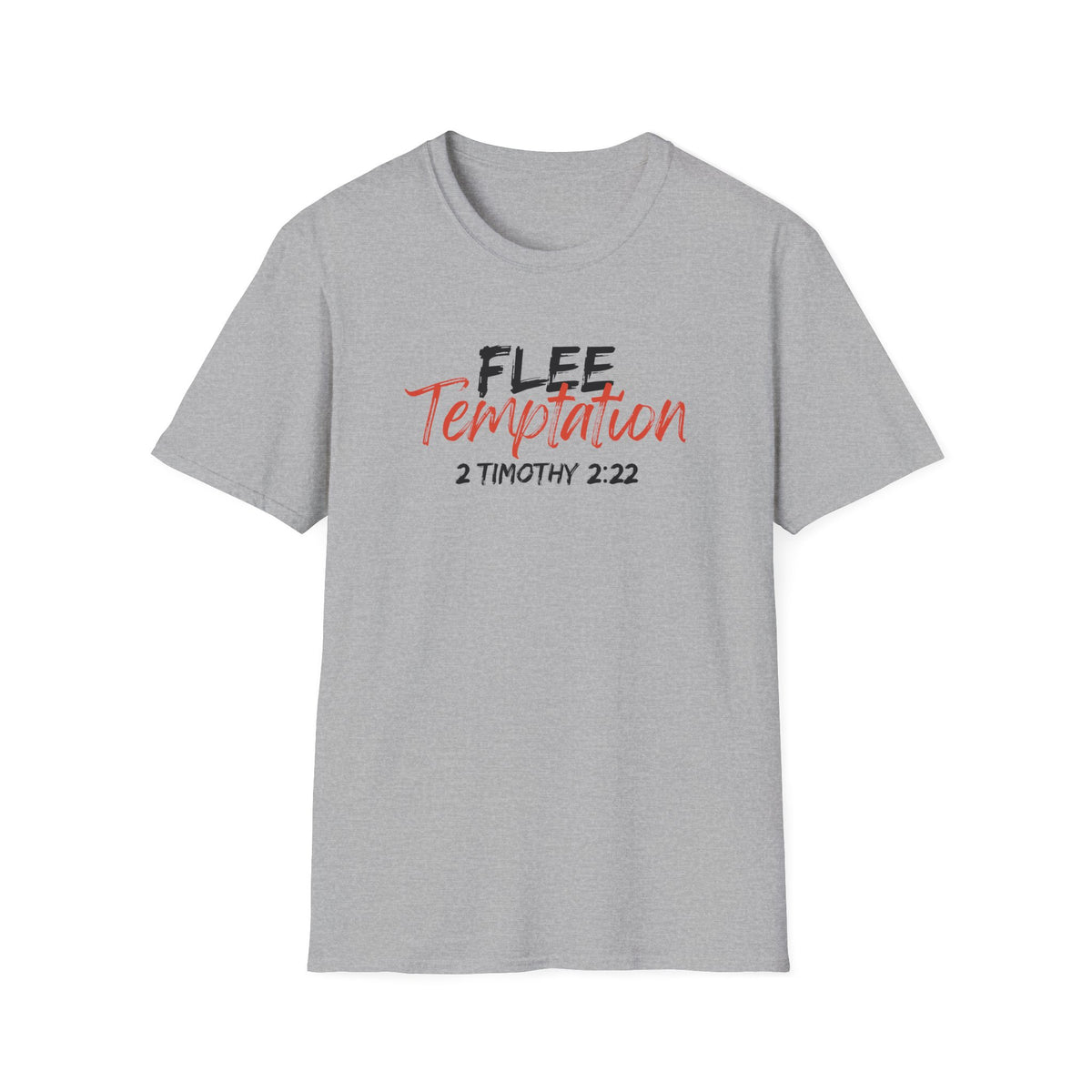 "Flee Temptation" Unisex Softstyle T-Shirt