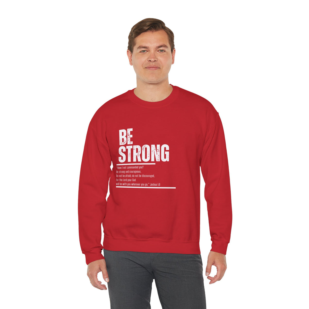 Be Strong- Unisex Heavy Blend™ Crewneck Sweatshirt