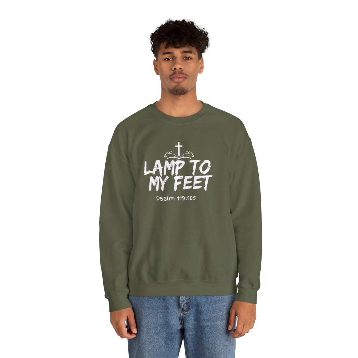 Lamp To My Feet- Unisex Heavy Blend™ Crewneck Sweatshirt