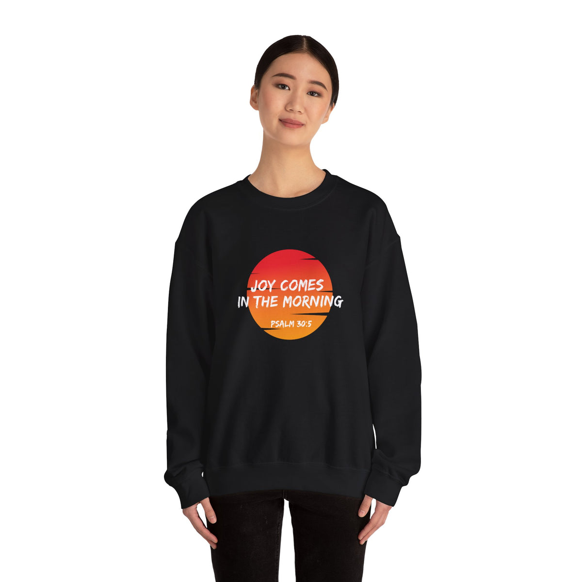 Joy Comes in the Morning- Unisex Heavy Blend™ Crewneck Sweatshirt