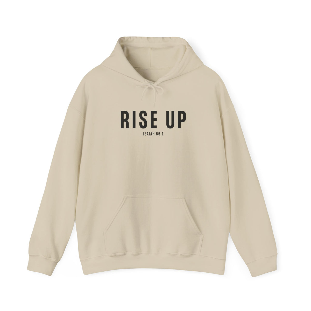 Rise Up Christian Hoodie – Isaiah 60:1 Faith Comfort Wear