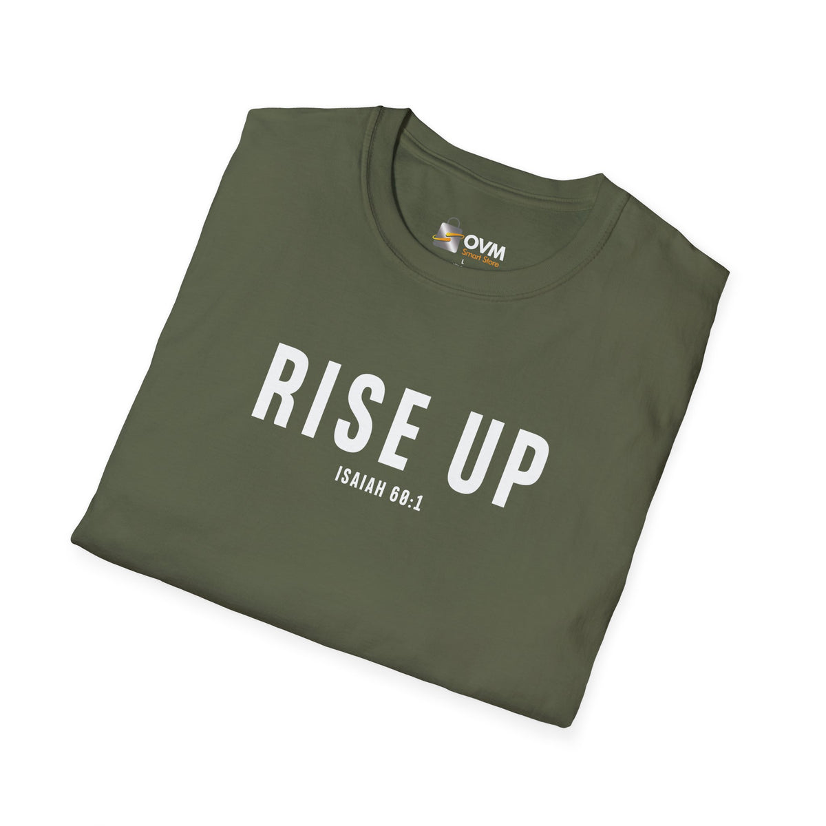 Rise Up Christian T-Shirt – Isaiah 60:1 Faith Apparel