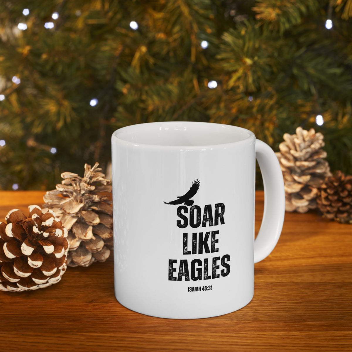 "Soar Like Eagles" Ceramic Mug, (11oz, 15oz)