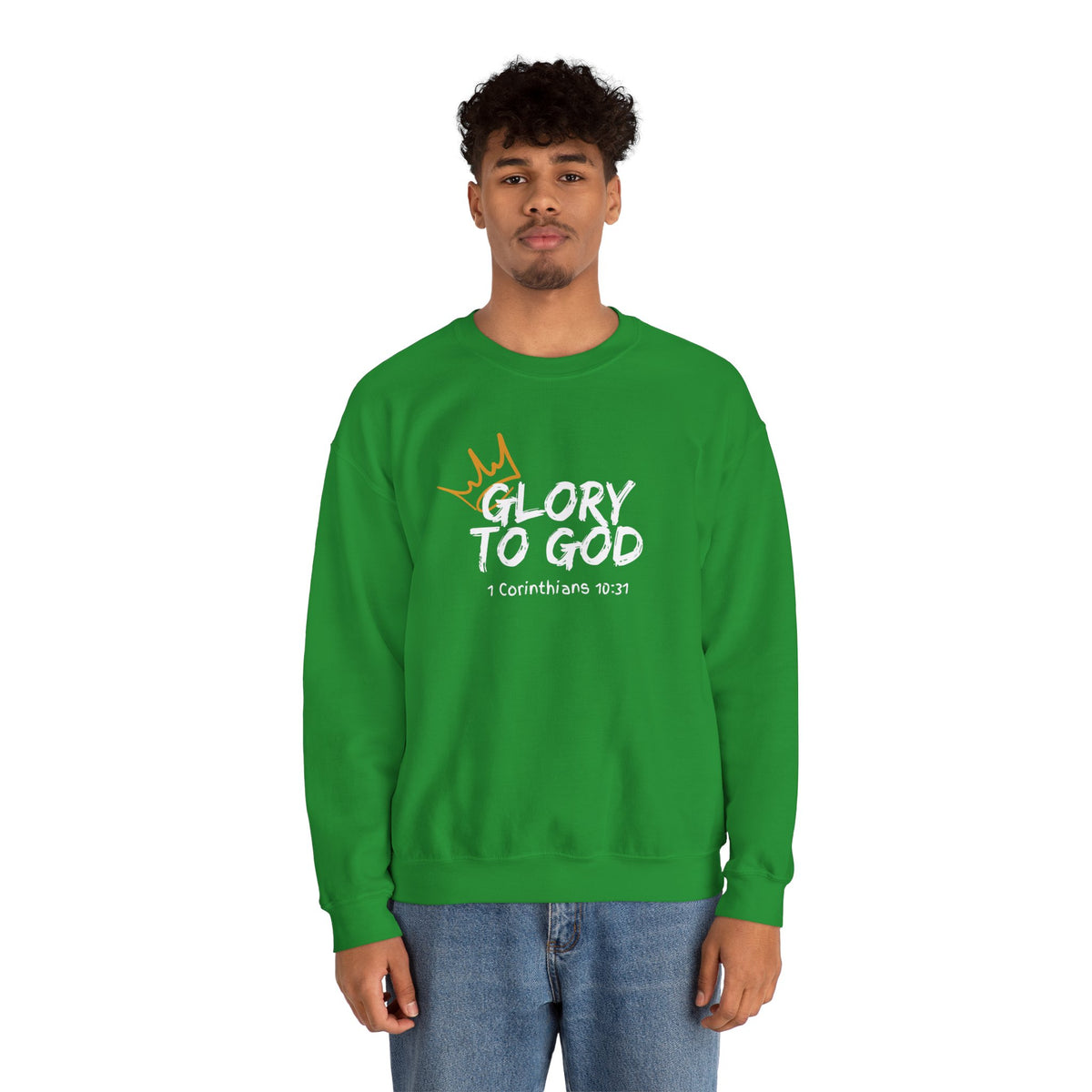 Glory To God- Unisex Heavy Blend™ Crewneck Sweatshirt