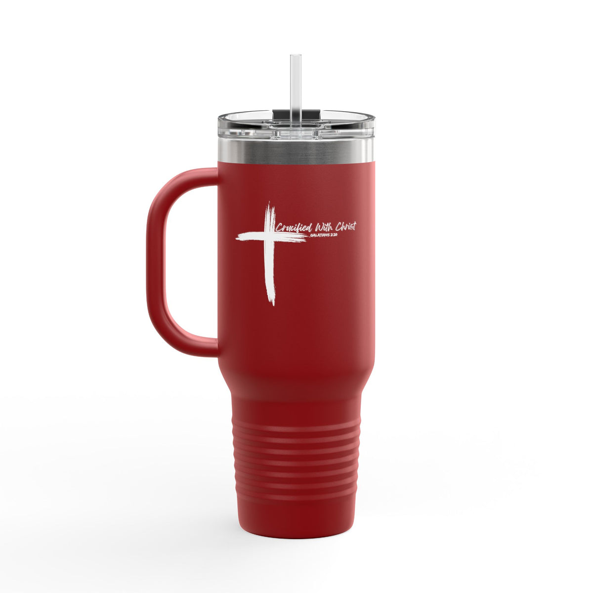 Crucified With Christ Ver.2- Insulated Travel Mug, 40oz