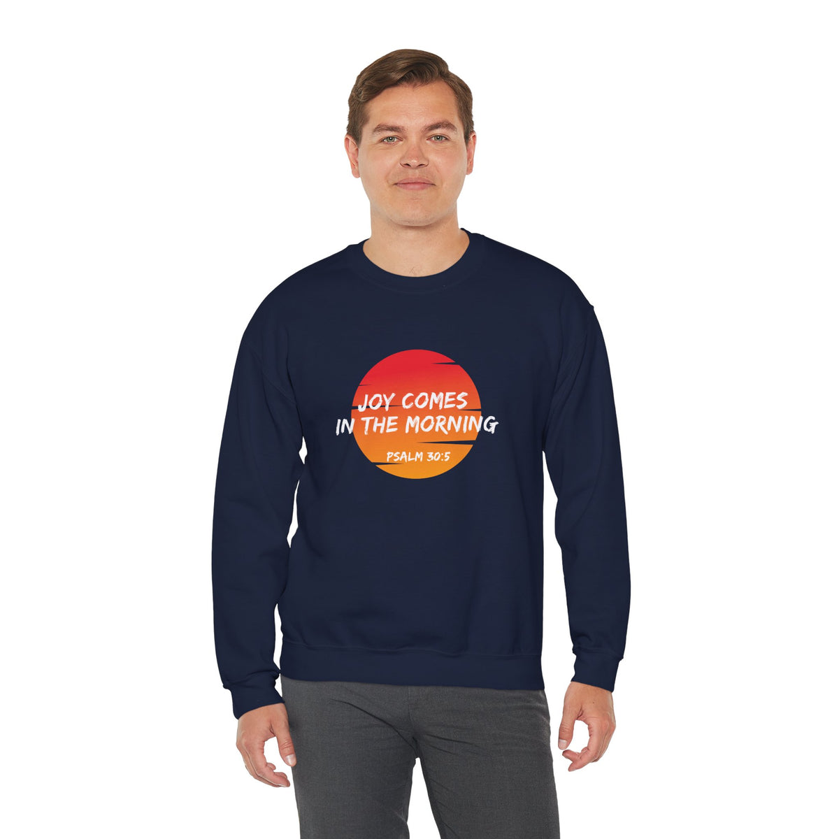 Joy Comes in the Morning- Unisex Heavy Blend™ Crewneck Sweatshirt