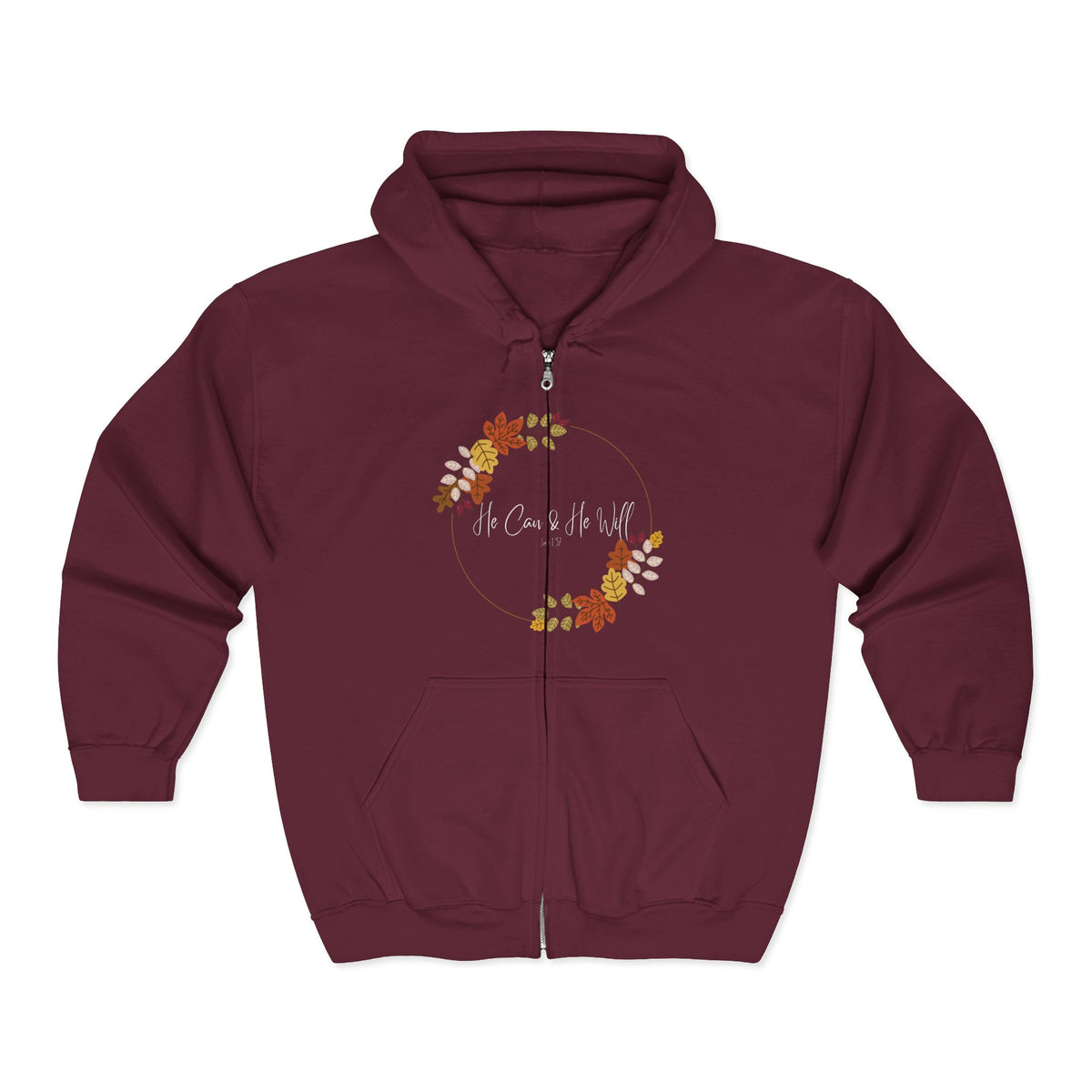 He Can & He Will | Ladies' Heavy Blend™ Full Zip Hooded Sweatshirt
