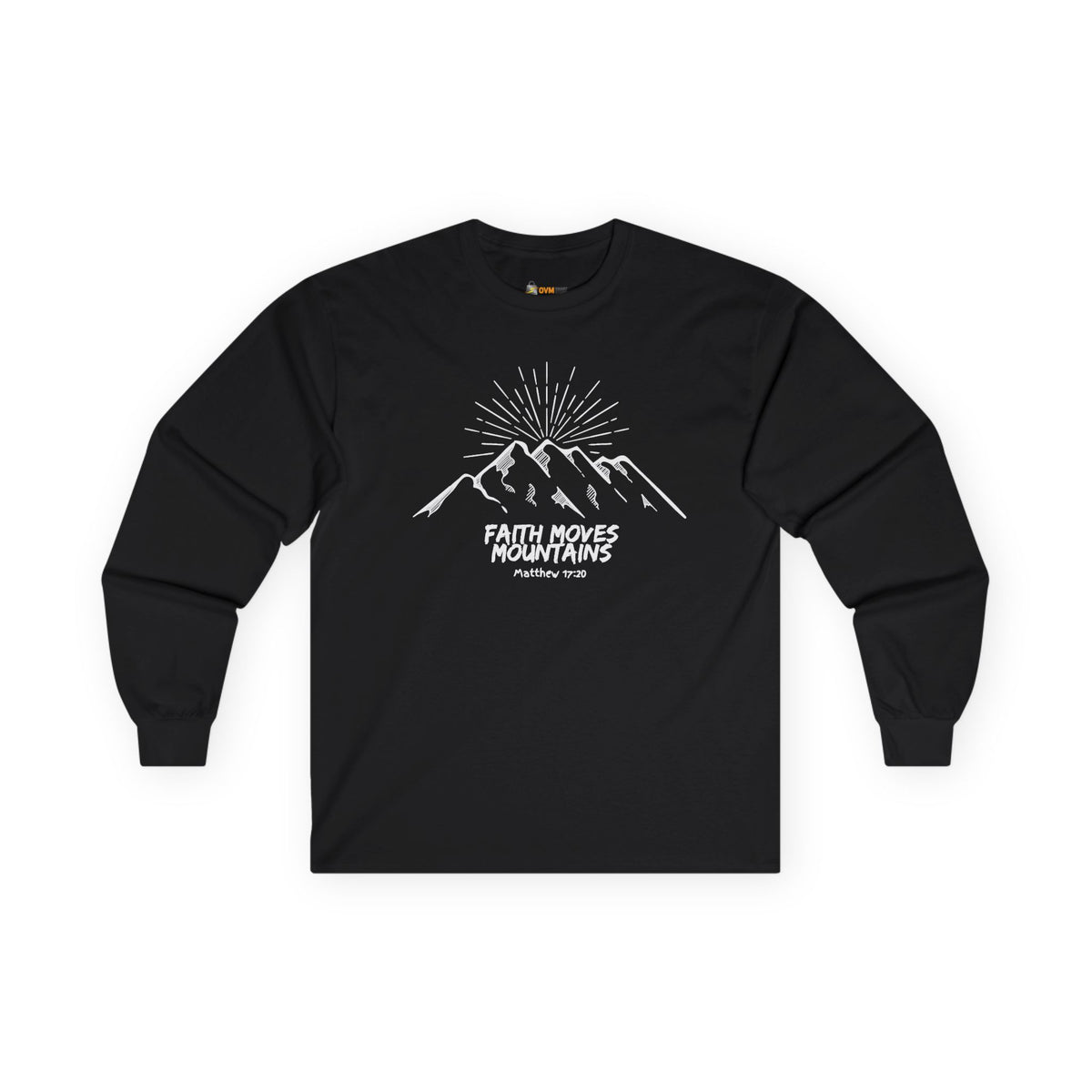 Faith Moves Mountains- Unisex Ultra Cotton Long Sleeve Tee