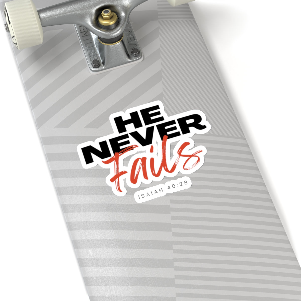 He Never Fails- Kiss-Cut Stickers