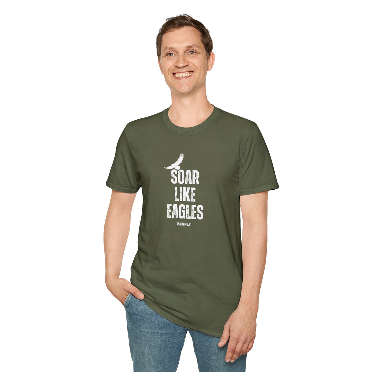 "Soar Like Eagles" Unisex Softstyle T-Shirt