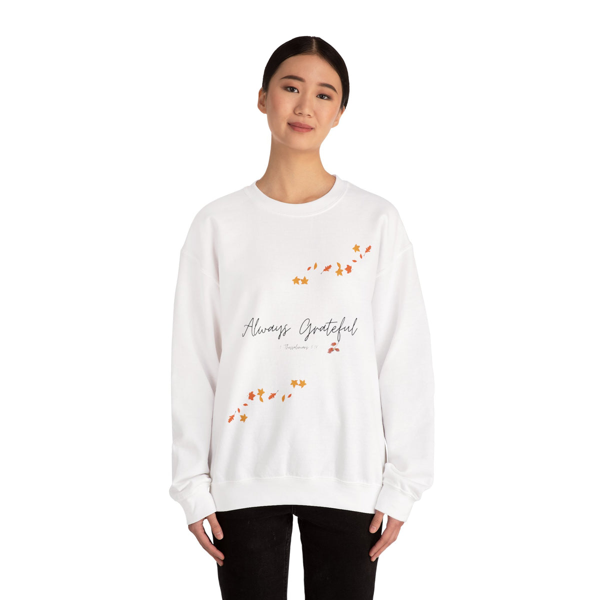 Always Grateful | Ladies' Heavy Blend™ Crewneck Sweatshirt