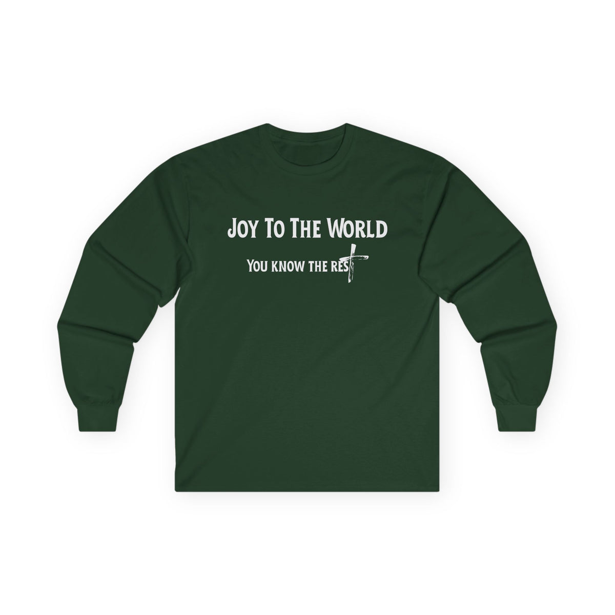 Joy to the World Christian Long Sleeve T-Shirt – Faith-Inspired Holiday Apparel | Unisex Ultra Cotton Long Sleeve Tee