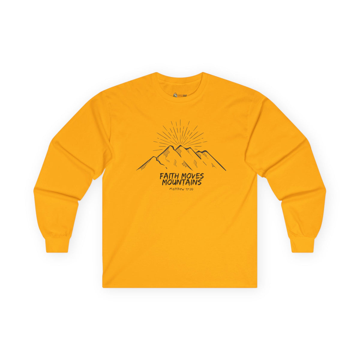 Faith Moves Mountains- Unisex Ultra Cotton Long Sleeve Tee