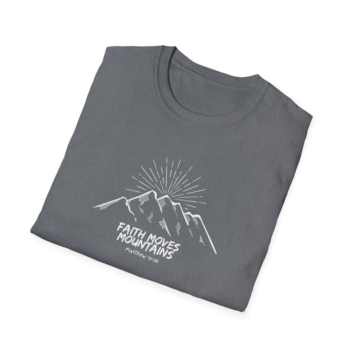 "Faith Moves Mountains" Unisex Softstyle T-Shirt