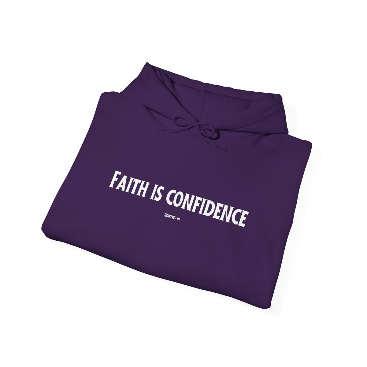 Faith is Confidence Christian Hoodie – Faith-Based Christmas Wear | Unisex Heavy Blend™ Hooded Sweatshirt