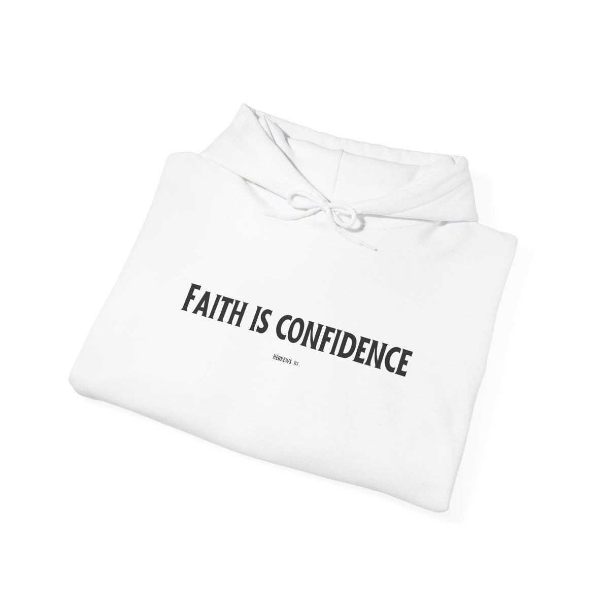 Faith is Confidence Christian Hoodie – Faith-Based Christmas Wear | Unisex Heavy Blend™ Hooded Sweatshirt