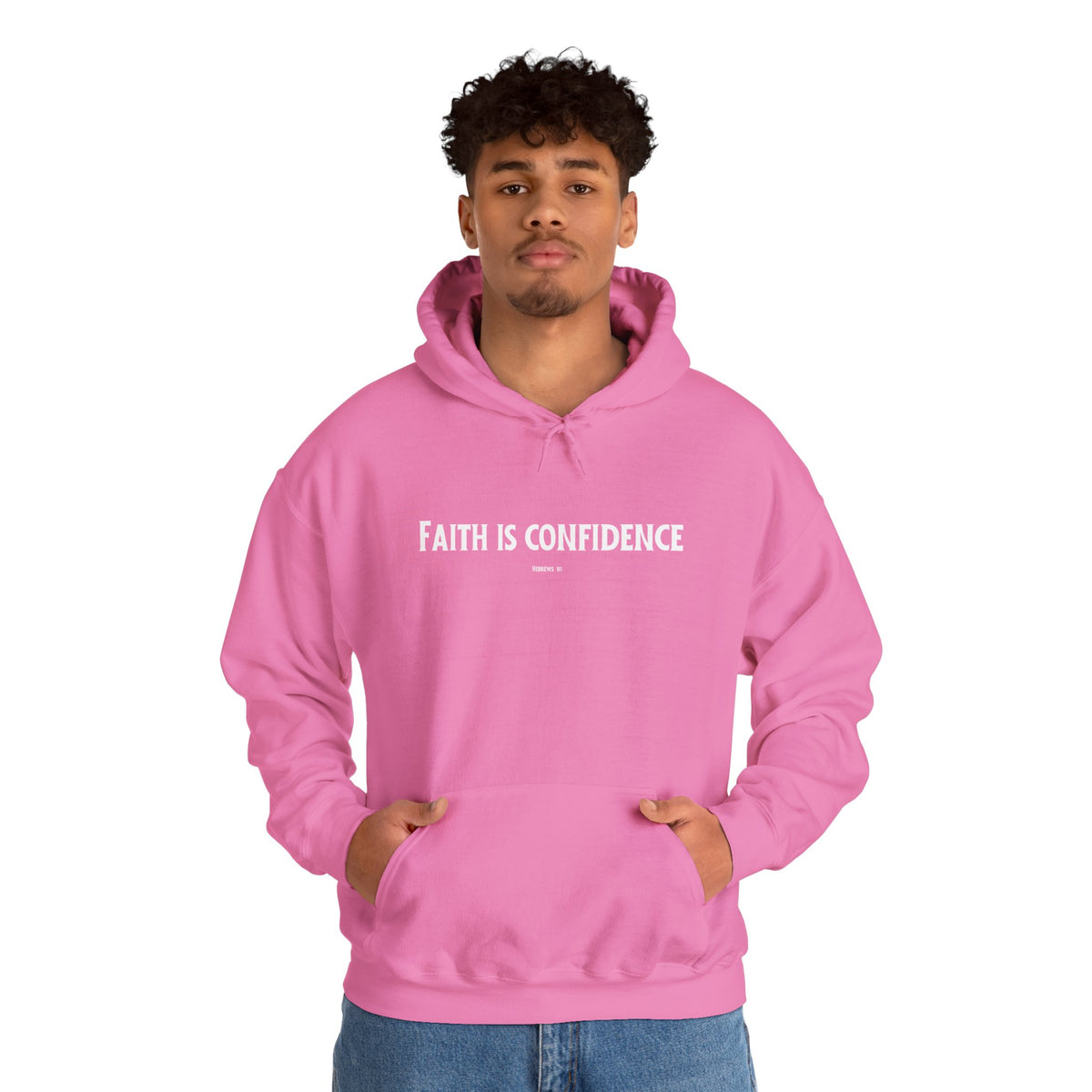 Faith is Confidence Christian Hoodie – Faith-Based Christmas Wear | Unisex Heavy Blend™ Hooded Sweatshirt