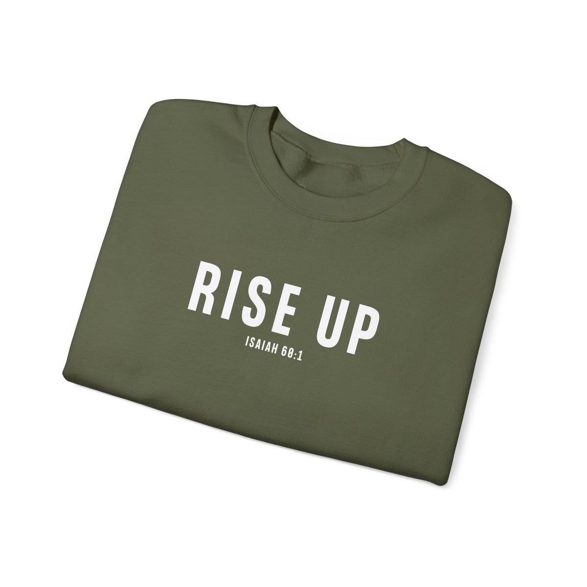 Rise Up Christian Sweatshirt – Isaiah 60:1 Wear Your Faith