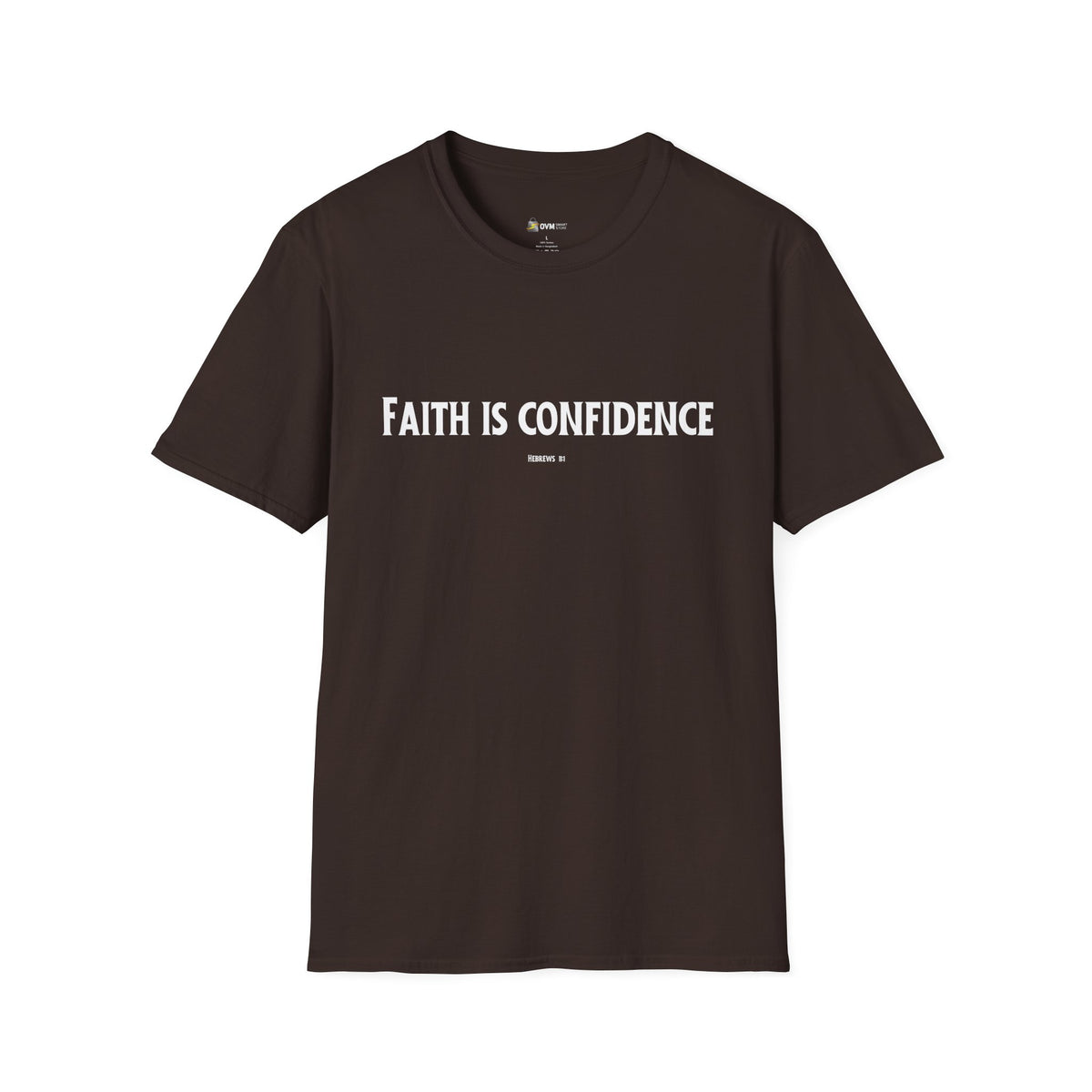 Faith is Confidence Christian T-Shirt – Faith-Inspired Holiday Apparel | Unisex Softstyle T-Shirt