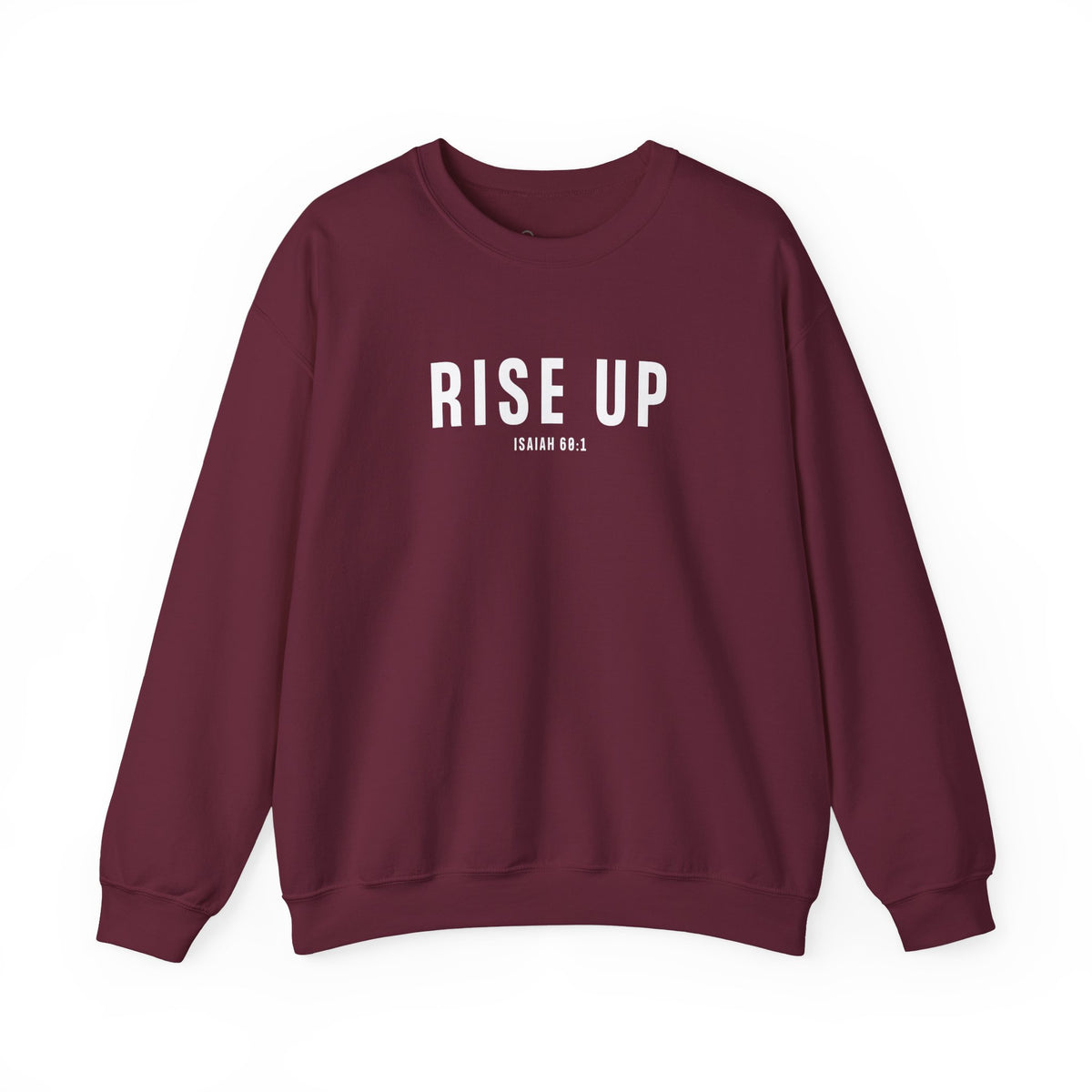 Rise Up Christian Sweatshirt – Isaiah 60:1 Wear Your Faith