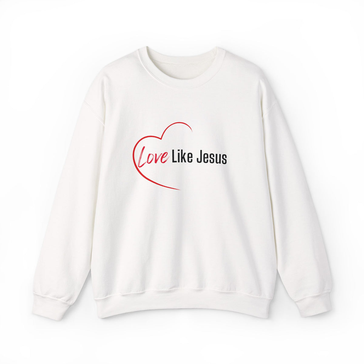 Love Like Jesus Christian Sweatshirt – Wear Your Faith - Unisex Heavy Blend™ Crewneck Sweatshirt