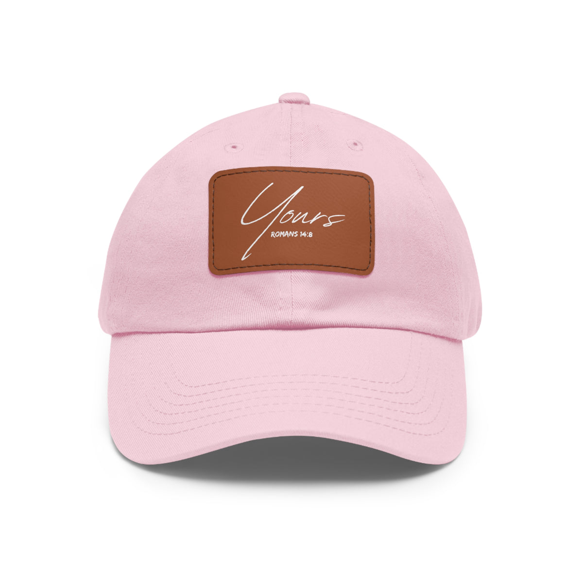 Yours- Dad Hat with Leather Patch (Rectangle)