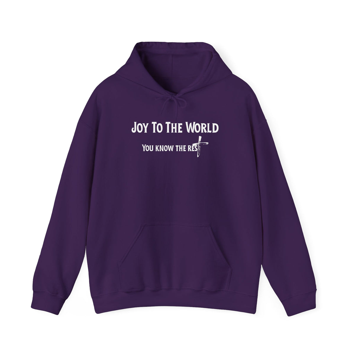 Joy to the World Christian Hoodie – Faith-Based Christmas Wear | Unisex Heavy Blend™ Hooded Sweatshirt