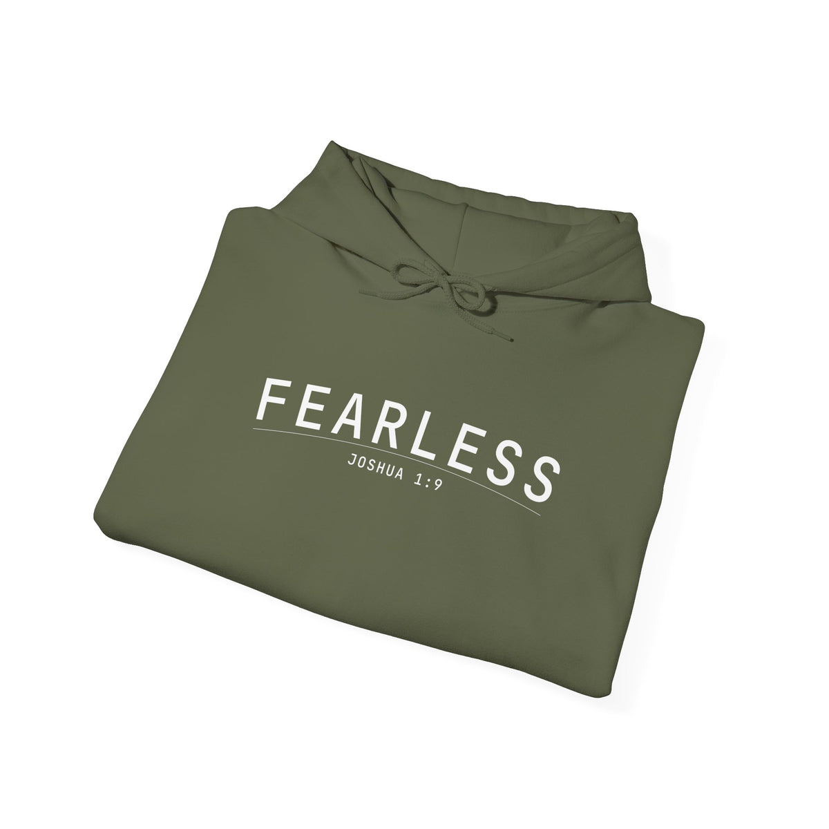 Fearless Christian Hoodie – Joshua 1:9 Faith Comfort Wear