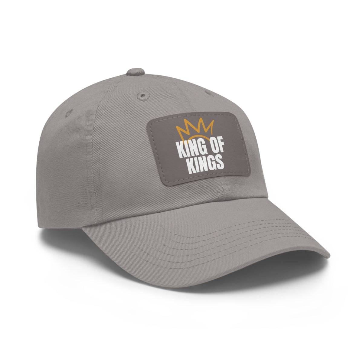 Dad Hat with Leather Patch (Rectangle)