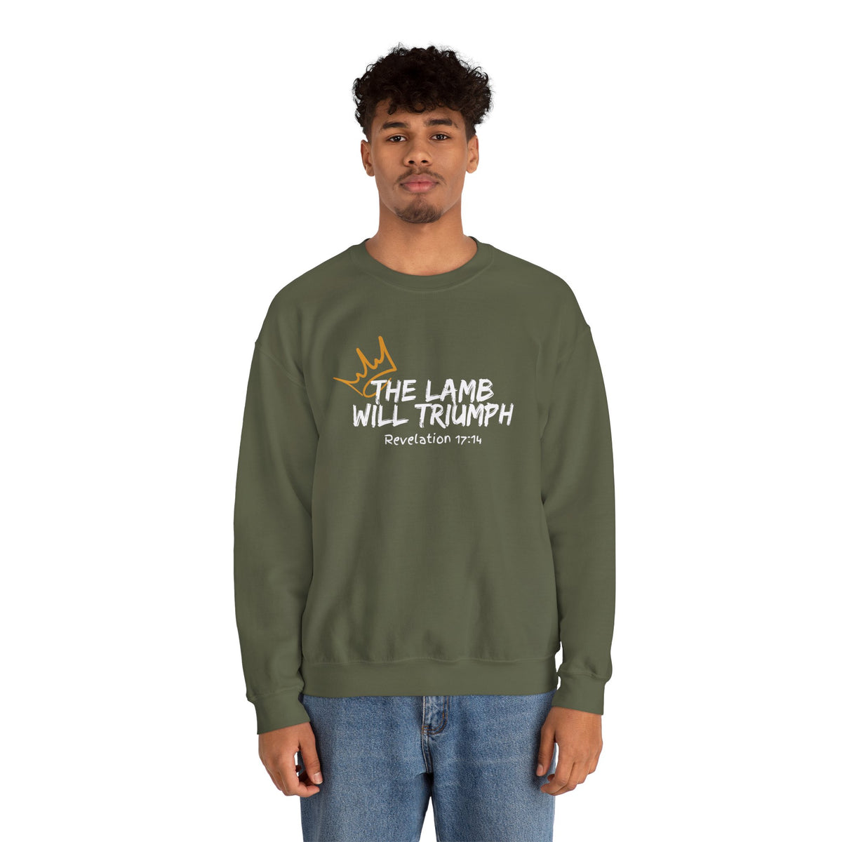 The Lamb Will Triumph Ver.2- Unisex Heavy Blend™ Crewneck Sweatshirt