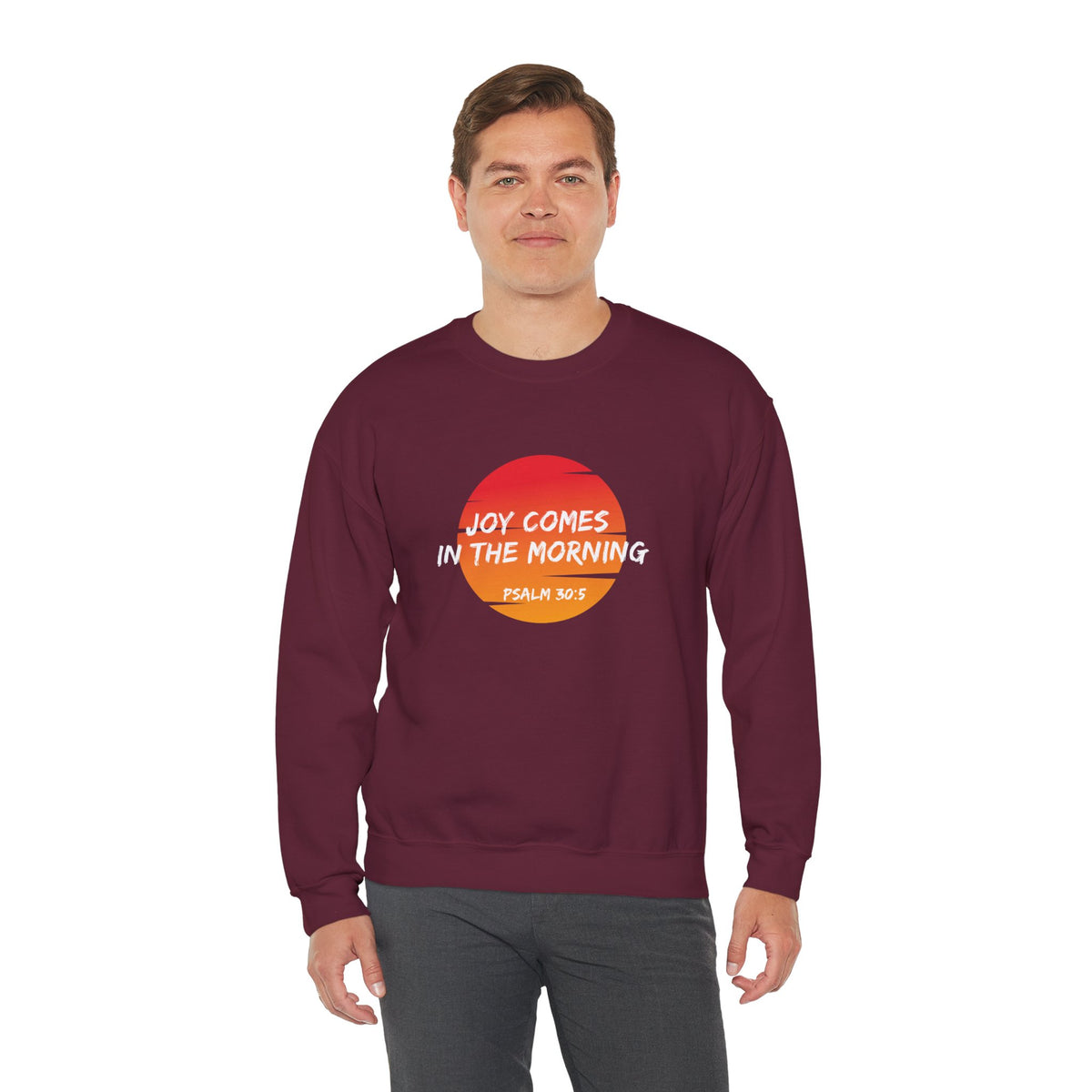 Joy Comes in the Morning- Unisex Heavy Blend™ Crewneck Sweatshirt