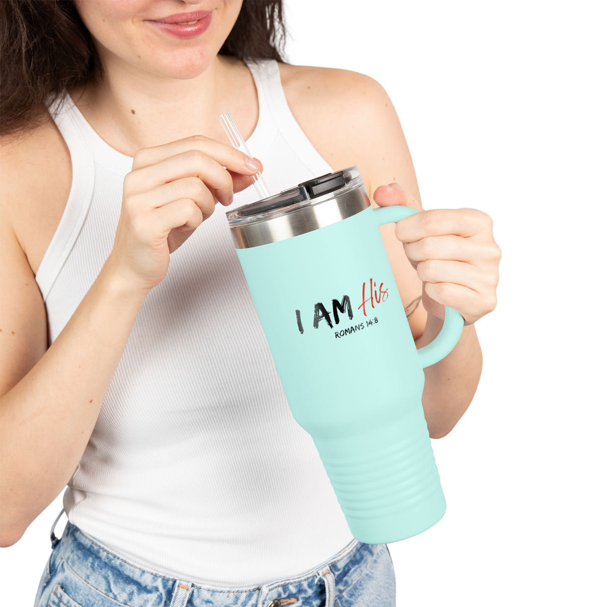 I Am His- Insulated Travel Mug, 40oz