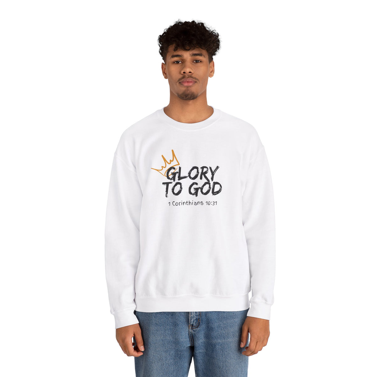 Glory To God- Unisex Heavy Blend™ Crewneck Sweatshirt