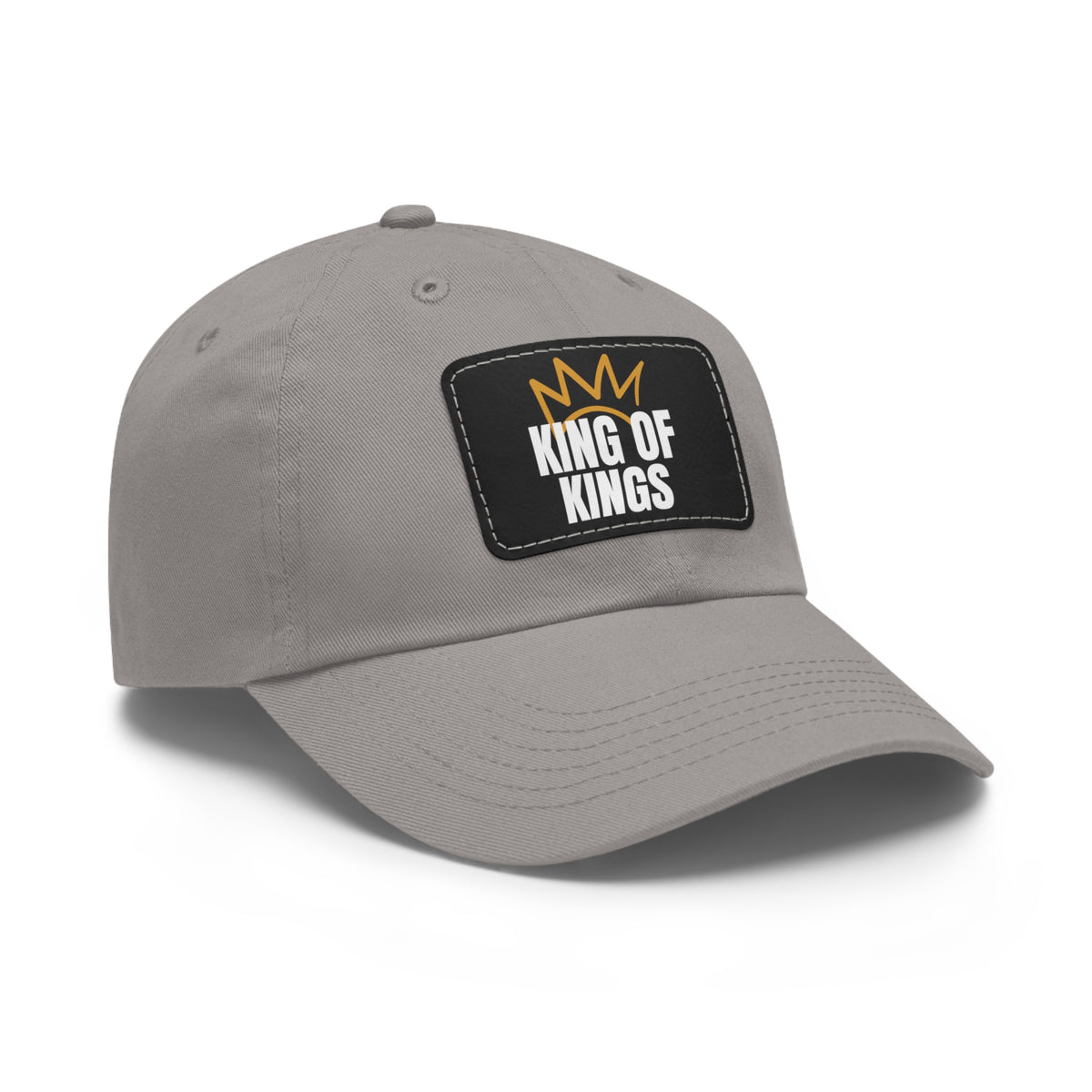 Dad Hat with Leather Patch (Rectangle)