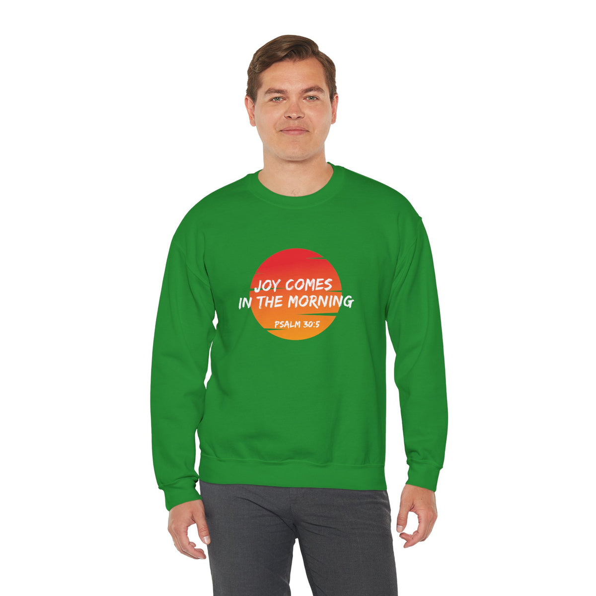 Joy Comes in the Morning- Unisex Heavy Blend™ Crewneck Sweatshirt