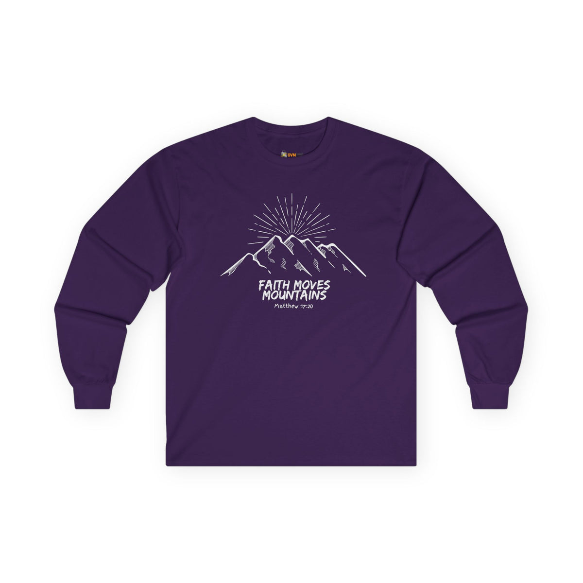 Faith Moves Mountains- Unisex Ultra Cotton Long Sleeve Tee