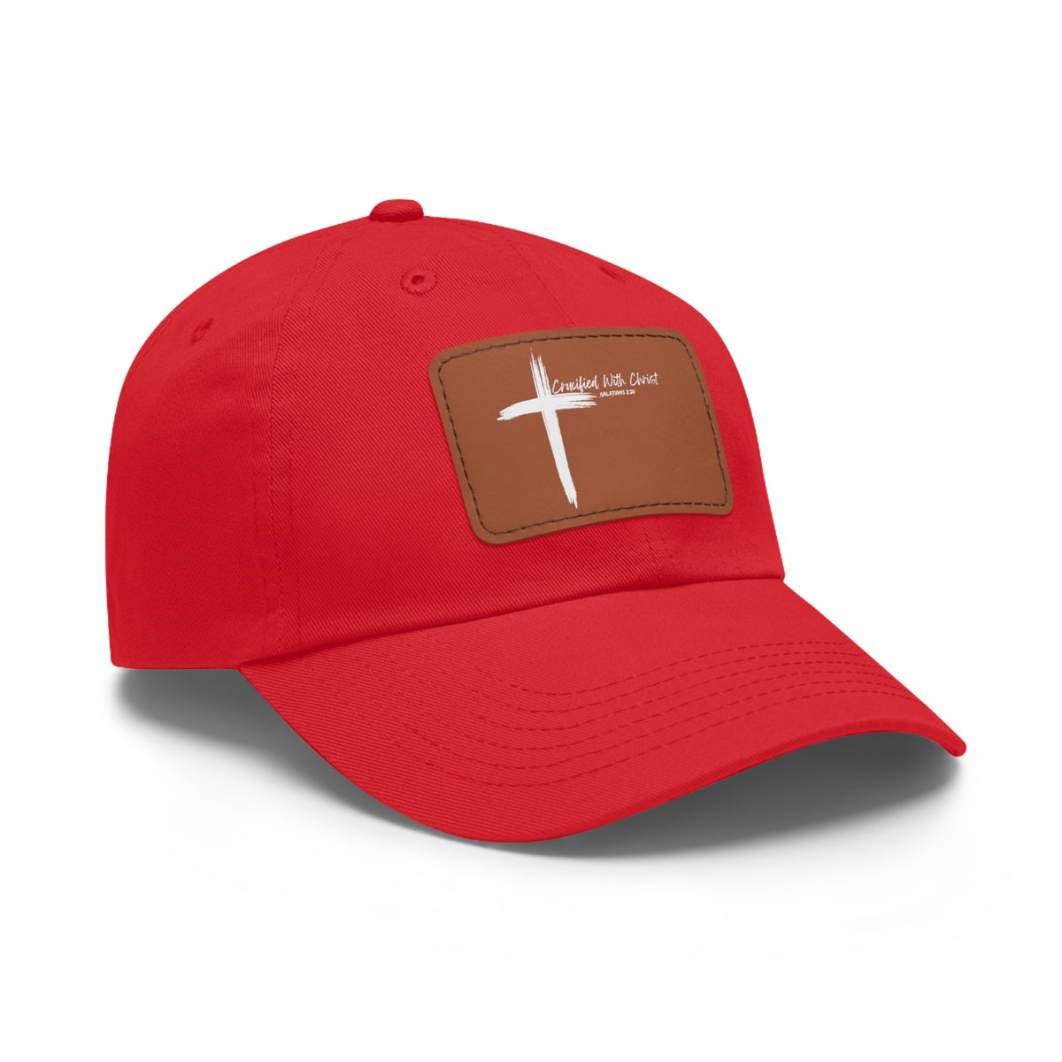 Crucified With Christ Ver.2- Dad Hat with Leather Patch (Rectangle)