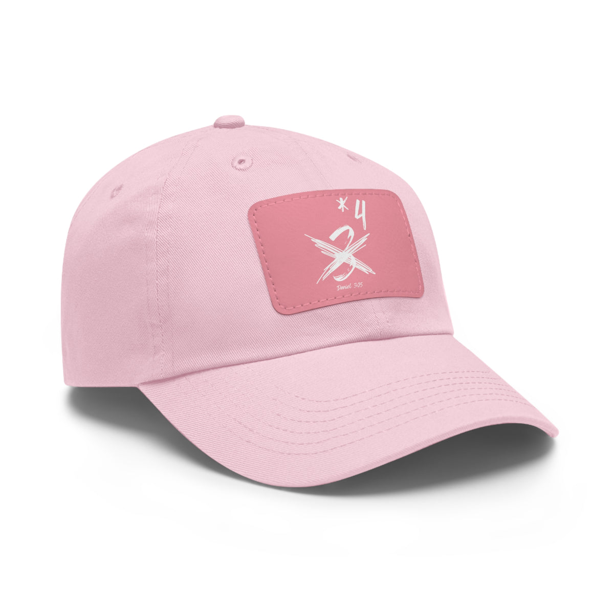 Not Just Three- Dad Hat with Leather Patch (Rectangle)