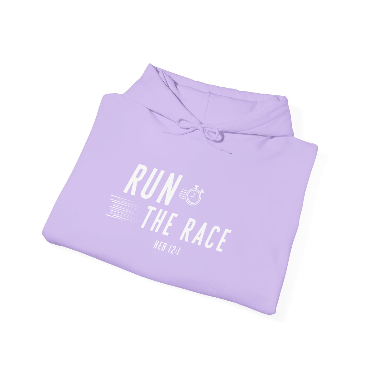 Run the Race Christian Hoodie – Hebrews 12:1 Faith Comfort Wear