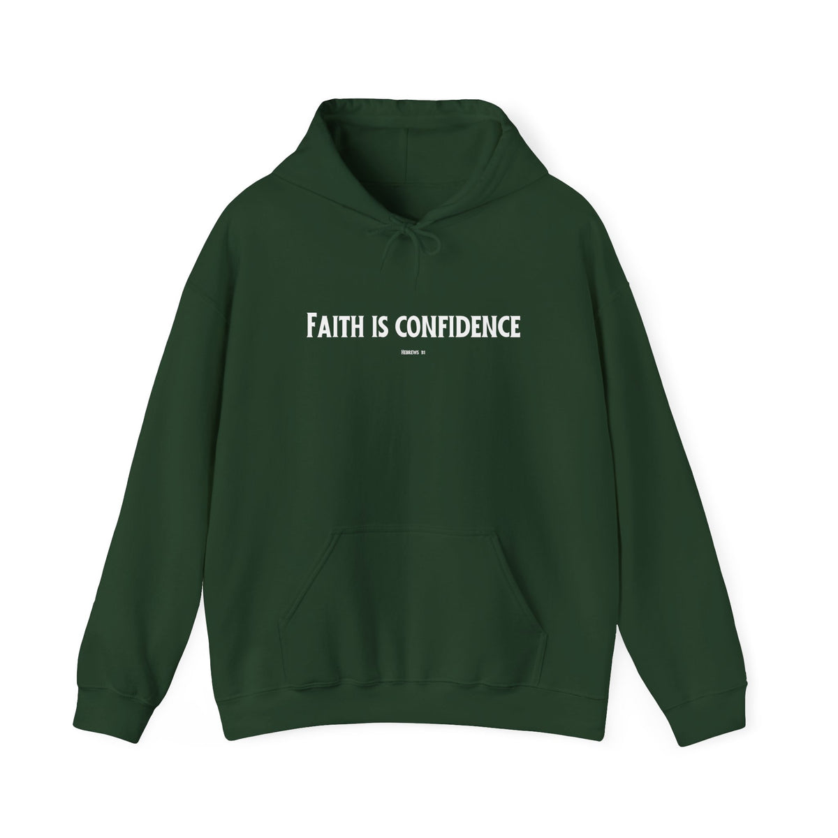 Faith is Confidence Christian Hoodie – Faith-Based Christmas Wear | Unisex Heavy Blend™ Hooded Sweatshirt