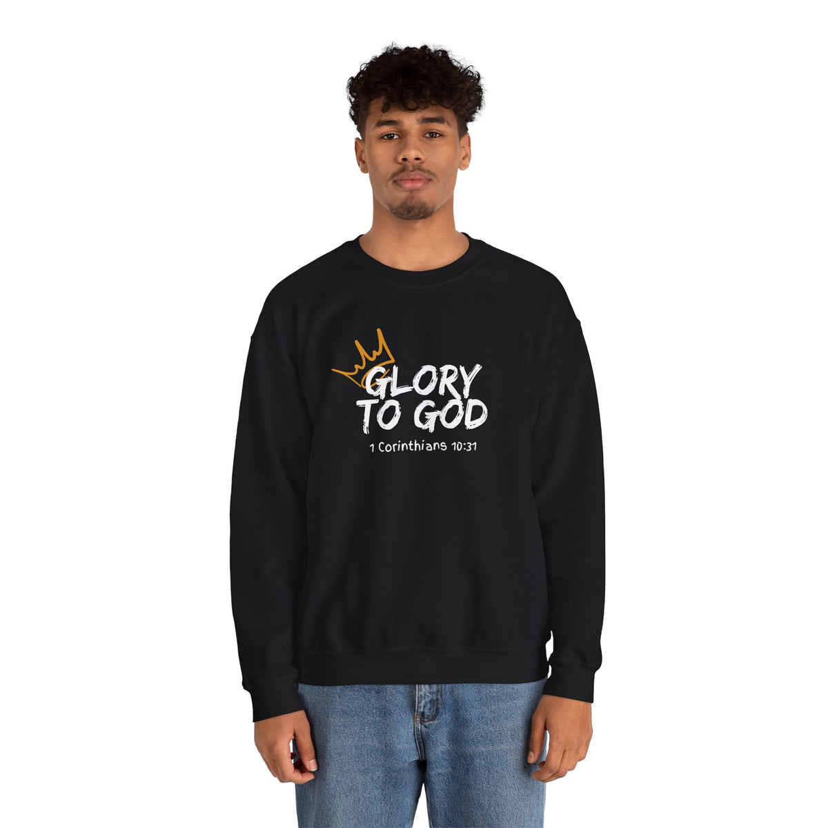 Glory To God- Unisex Heavy Blend™ Crewneck Sweatshirt